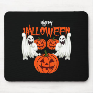 Tapis De Souris Chemise d'automne avec fantômes de visage de citro
