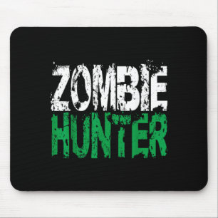 Tapis De Souris Chemise de chasseur de zombies Halloween Cadeau de