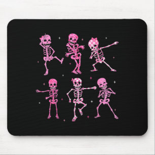 Tapis De Souris Chemise de costume d'Halloween squelette dansant m