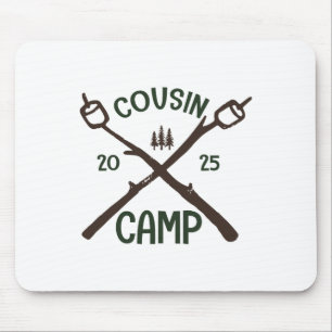 Tapis De Souris Chemise de Cousin Camp 2025 Groupe de Camping Corr