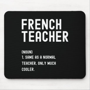 Tapis De Souris Chemise de définition d'enseignant de français Pre