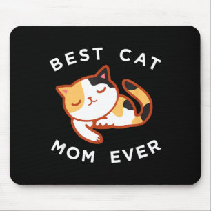 Tapis De Souris Chemise de maman de chat calico Cadeau de mère de