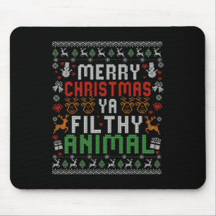 Tapis De Souris Chemise de Noël animée sale pour Noël