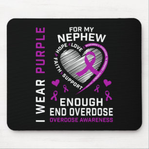Tapis De Souris Chemise de sensibilisation à la fin des overdoses