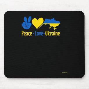 Tapis De Souris Chemise Drapeau Ukraine Paix Amour Hommes Femmes H