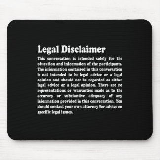 Tapis De Souris Chemise drôle d'avocat _ Conversation sur la claus