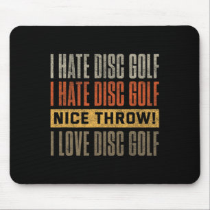 Tapis De Souris Chemise drôle de golf à disque Hommes Femmes Vinta