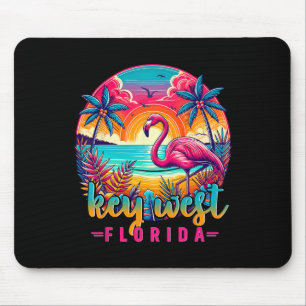 Tapis De Souris Chemise Key West Floride Flamant Tropical Plage Va