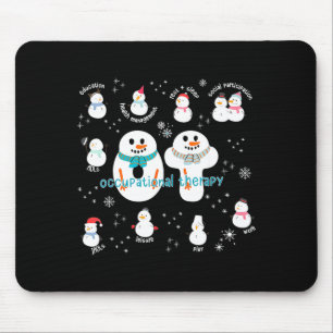 Tapis De Souris Chemise Thérapie occupationnelle Noël Bonhomme de