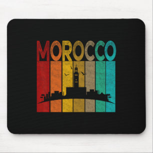 Tapis De Souris Chemise vintage Maroc, J'aime la carte du Maroc Ma