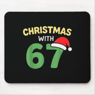Tapis De Souris Chemises de Noël drôles avec 67 mème tendance blag