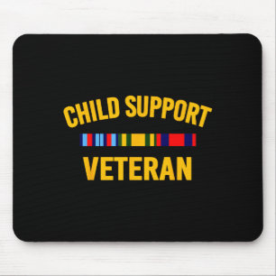 Tapis De Souris Chemises de vétéran de soutien aux enfants Drapeau