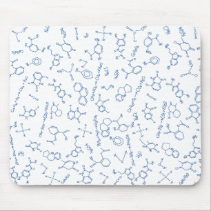 Tapis De Souris Chemistry diagram pattern blue mouse mat