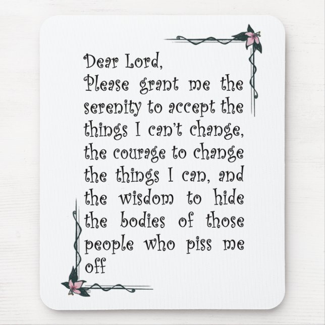 Tapis De Souris Cher Seigneur mousepad (Devant)