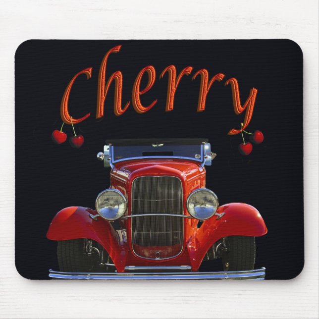 Tapis De Souris "Cherry Antique Automobile" (Devant)