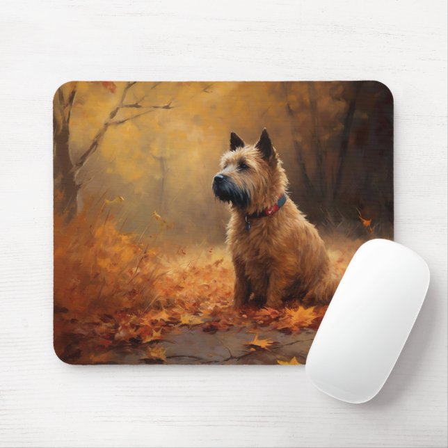 Tapis De Souris Chesapeake Bay Terrier en congé d'automne (Avec souris)