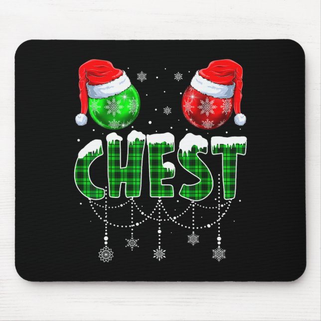 Tapis De Souris Chestnuts Matching Family Funny Chest Nuts Christm (Devant)