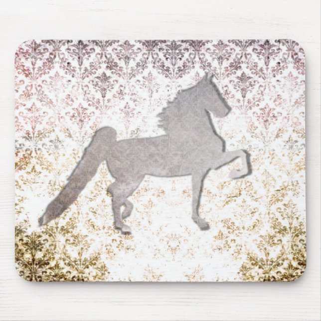 Tapis De Souris Cheval assez pourpre Mousepad de Saddlebred (Devant)