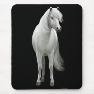Tapis De Souris Cheval blanc sauvage Mousepad