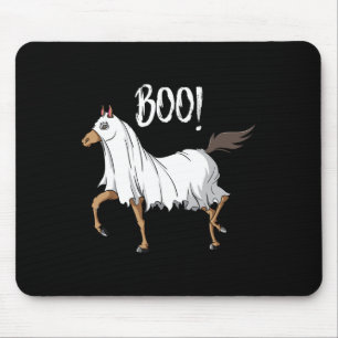 Tapis De Souris Cheval Costume fantôme Amusant Equestre Cheval Lov