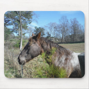 Tapis De Souris Cheval de couleur Coco et Crème