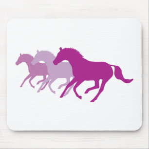 Tapis De Souris Cheval de course (violet)