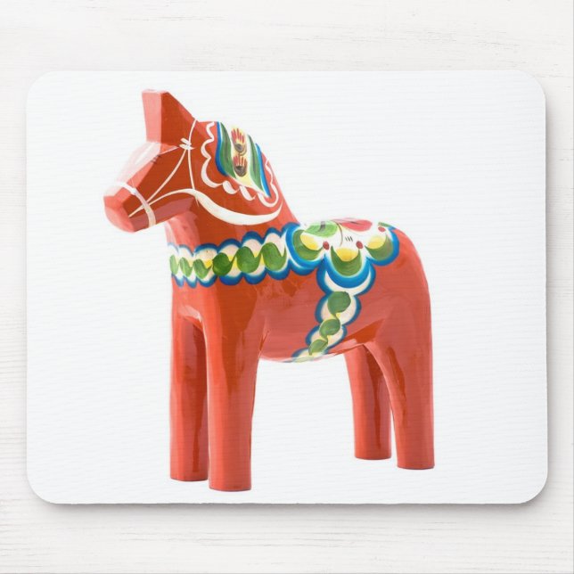Tapis De Souris Cheval de Dala de Suédois (Devant)