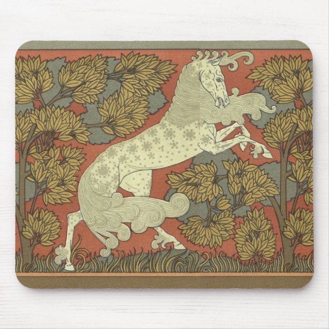 Tapis De Souris Cheval de danse Art Nouveau (Devant)