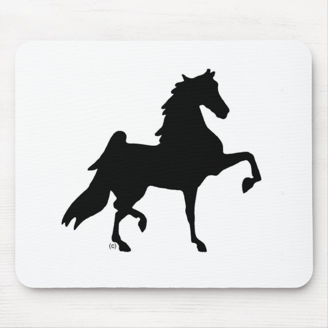 Tapis De Souris Cheval de Saddlebred d'Américain (Devant)