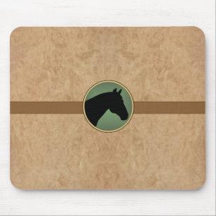 Tapis De Souris Cheval en cuir MousePad