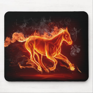 Tapis De Souris Cheval en feu