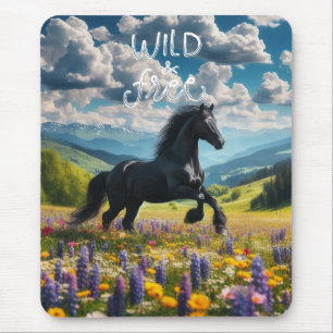 Tapis De Souris Cheval floral/printemps/étalon 