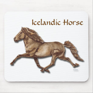 Tapis De Souris Cheval islandais de bronze