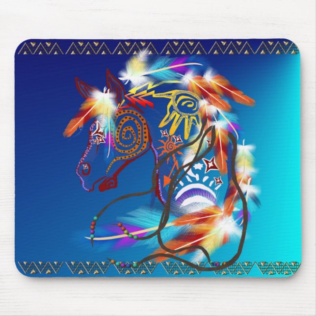 Tapis De Souris Cheval lumineux Mousepad (Devant)