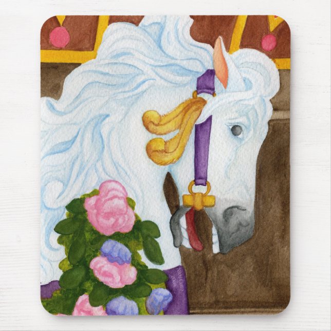 Tapis De Souris Cheval Mousepad de carrousel (Devant)