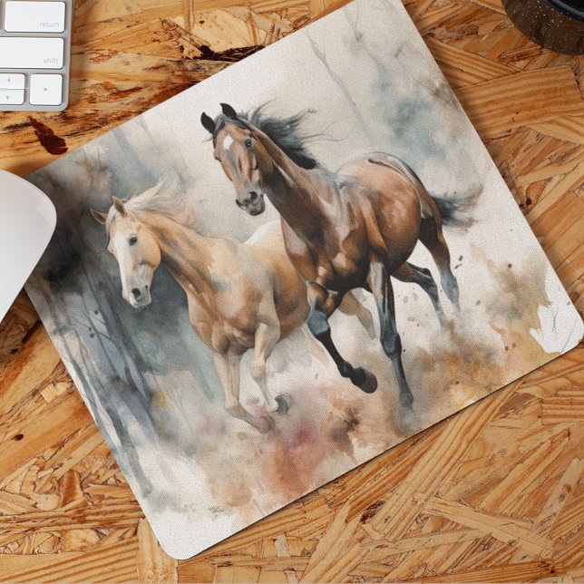 Tapis De Souris Cheval sauvage de l'Ouest Mousepad (Créateur téléchargé)