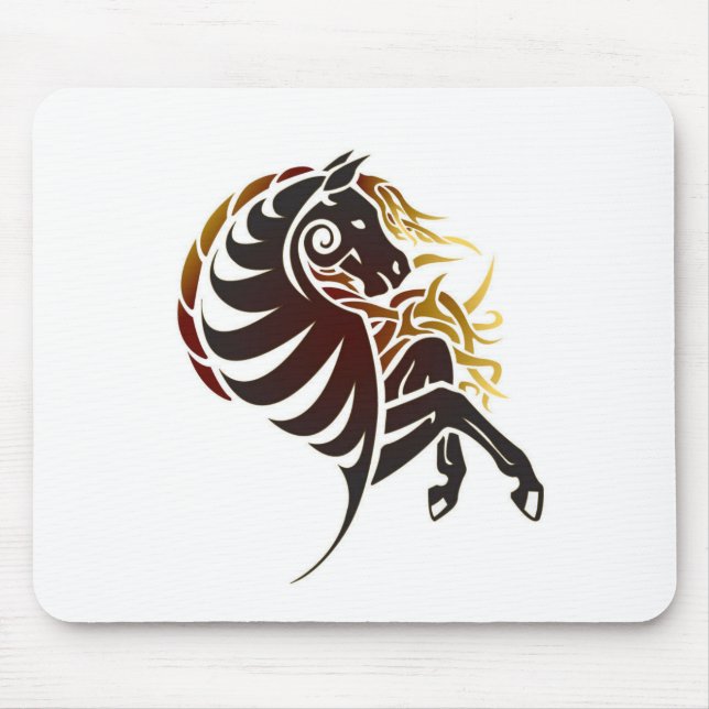 Tapis De Souris Cheval tribal Mousepad (Devant)