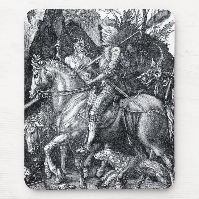 Tapis De Souris Chevalier, mort et le diable - Albrecht Dürer (Devant)