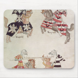 Tapis De Souris Chevaliers joutants, de Book de monsieur Thomas