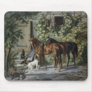 Tapis De Souris Chevaux à la Porche (par Albrecht Adam)