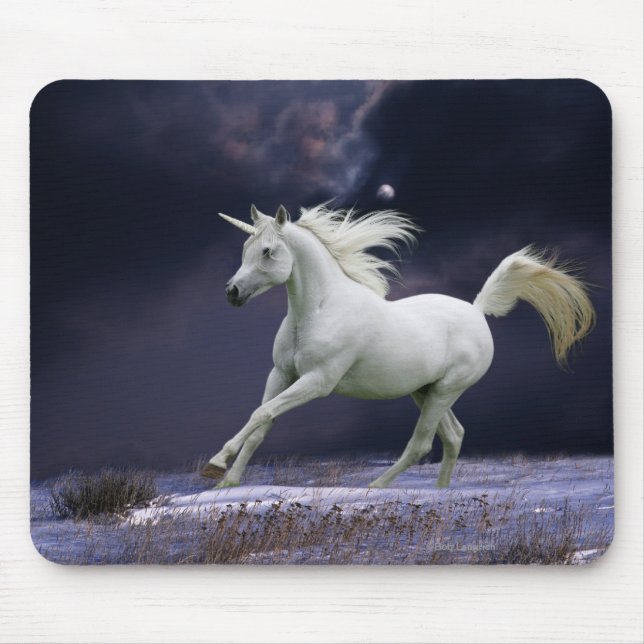 Tapis De Souris Chevaux d'imaginaire : Licorne (Devant)
