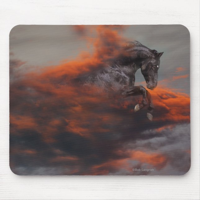 Tapis De Souris Chevaux d'imaginaire : Nuages (Devant)
