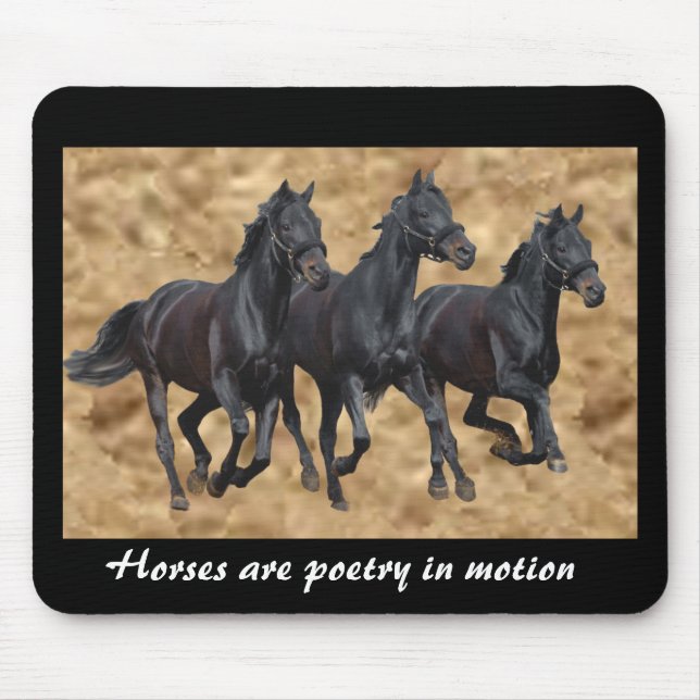 Tapis De Souris Chevaux Mousepad sauvage (Devant)