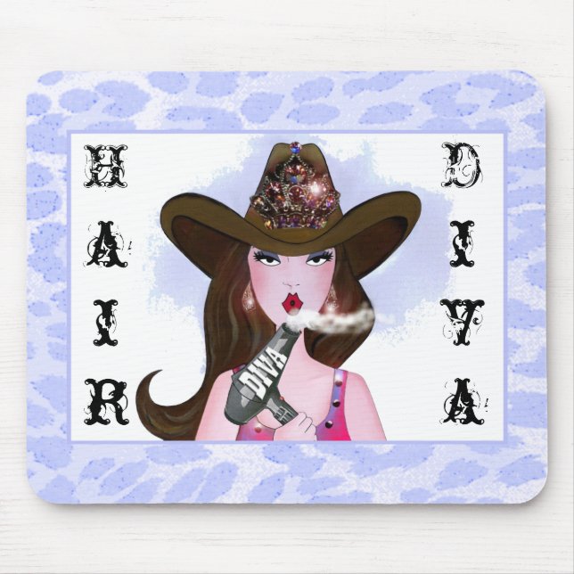 Tapis De Souris Cheveux DIVA (Devant)