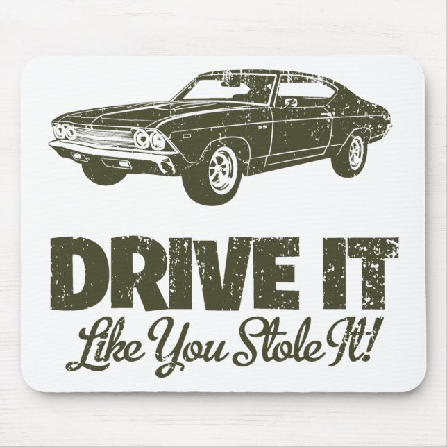 Tapis De Souris Chevrolet 1969 Chevelle 396 solides solubles (Devant)
