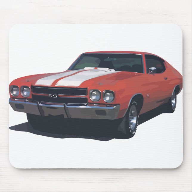 Tapis De Souris Chevrolet 1970 Chevelle solides solubles 454 (Devant)