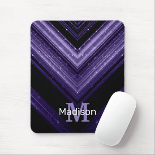 Tapis De Souris Chevron de galaxie ultra violet en métal brillant 