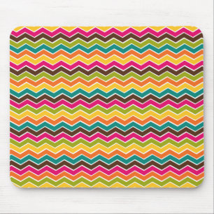 Tapis De Souris Chevron girly multicolore
