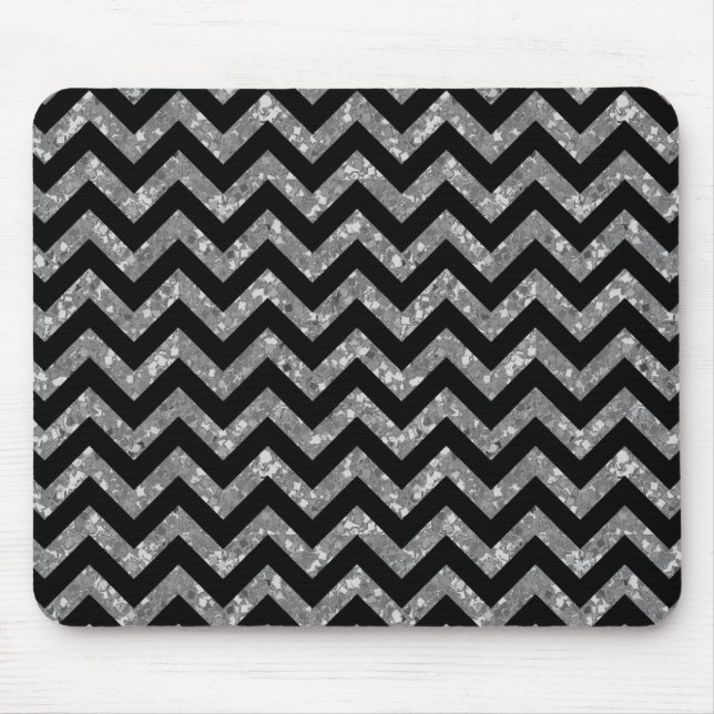 Tapis De Souris Chevron Parties scintillant Look Mousepad (Devant)