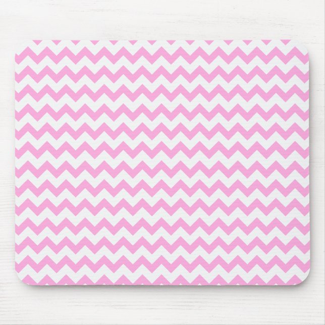 Tapis De Souris Chevron rose (Devant)